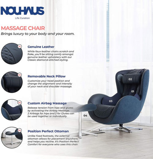 Nouhaus Massage Chair Classic Life N-0003 - Image 12