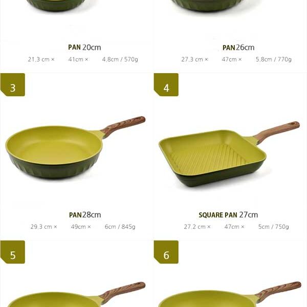 Iljin Olive green pans - Image 4