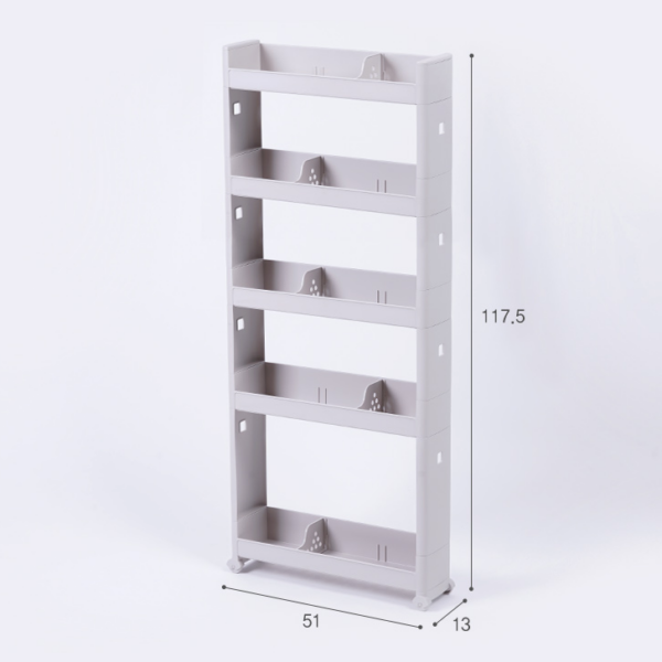 Changsin Slim shelf 13cm (5tier) - Gray - Image 7