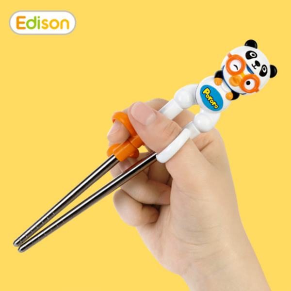 Edison Chopsticks Pororo Panda stainless - Right hand - Image 3